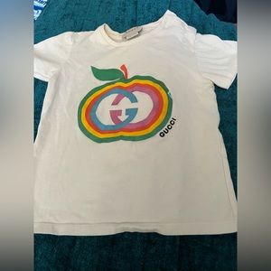 toddler gucci rainbow apple shirt